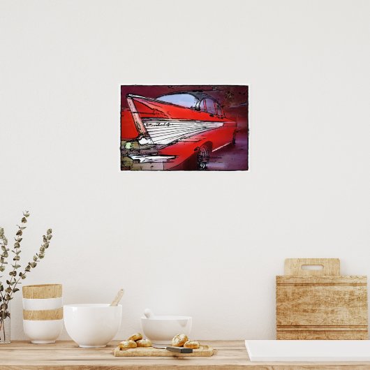 die Flossen Poster (Küche)