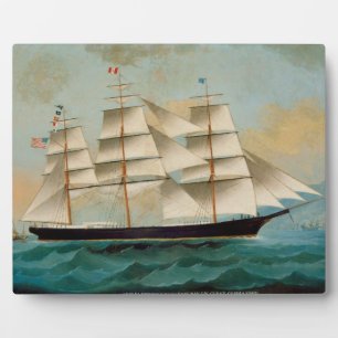 Die Flotte des Schiffes, Hongkong Bay Fotoplatte