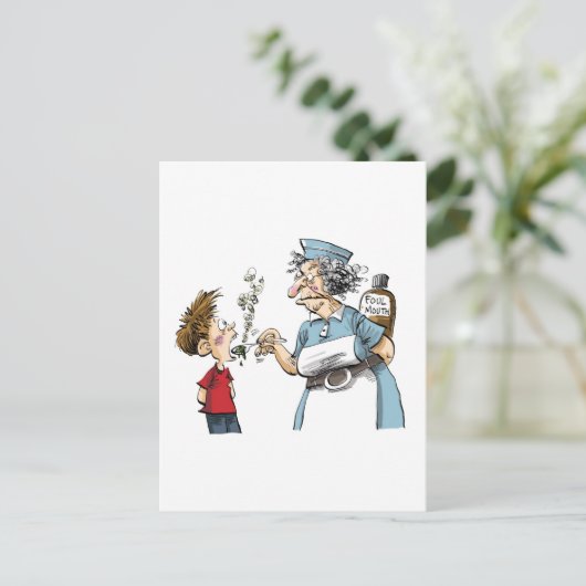 Die Fluchkur! Postkarte (Stehend Vorderseite)