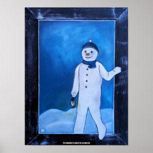 Die Flucht des Schneemanns Gemälde von Alfred Fox Poster