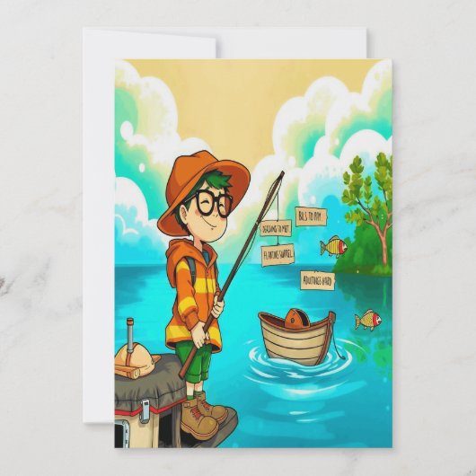 Die Flucht eines Kindes vor dem Erwachsenwerden Einladung (Vorderseite)