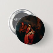 Die Flucht nach Ägypten von Abraham Bloemaert  Button (Vorne & Hinten)