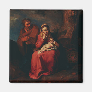 Die Flucht nach Ägypten von Abraham Bloemaert Magnet