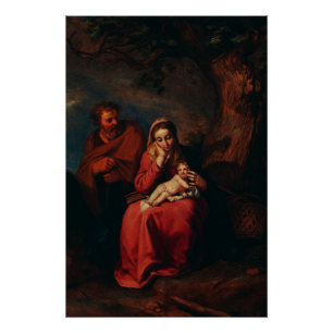 Die Flucht nach Ägypten von Abraham Bloemaert Poster