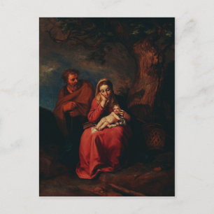 Die Flucht nach Ägypten von Abraham Bloemaert Postkarte