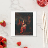 Die Flucht nach Ägypten von Abraham Bloemaert  Serviette (Beispiel)