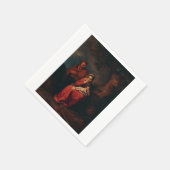 Die Flucht nach Ägypten von Abraham Bloemaert  Serviette (Ecke)