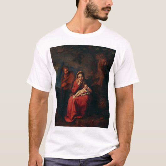 Die Flucht nach Ägypten von Abraham Bloemaert T-Shirt (Vorderseite)