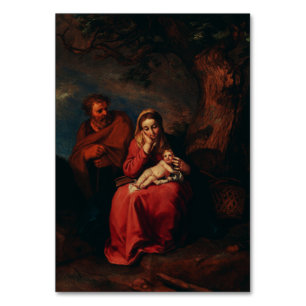 Die Flucht nach Ägypten von Abraham Bloemaert Tischnummer