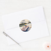 Die Flucht Runder Aufkleber (Umschlag)