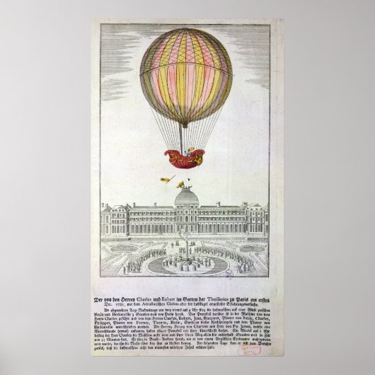 Die Flucht von Jacques Charles und Nicholas Robert Poster (Vorne)