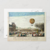 Die Flucht von Jacques Charles und Nicholas Robert Postkarte (Vorne/Hinten)