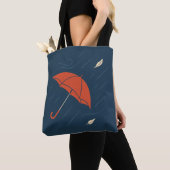 Die Flucht vor dem Regenschirm - Minimal Rainy Moo Tasche (Von Nahem)