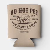 Die Fluffy Kühe Yellowstone Bison Funny nicht best Dosenkühler (Rückseite)