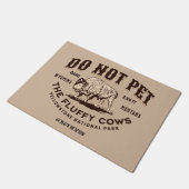 Die Fluffy Kühe Yellowstone Bison Funny nicht best Fußmatte (Schrägansicht)