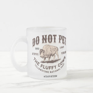 Die Fluffy Kühe Yellowstone Bison Funny nicht best Mattglastasse