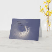 Die Flügel-Beileids-Karte des Engels Karte (Gelbe Blume)