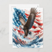 Die Flügel der Brave Feiertagspostkarte (Vorne/Hinten)