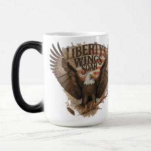 Die Flügel der Freiheit steigen in die Tasse