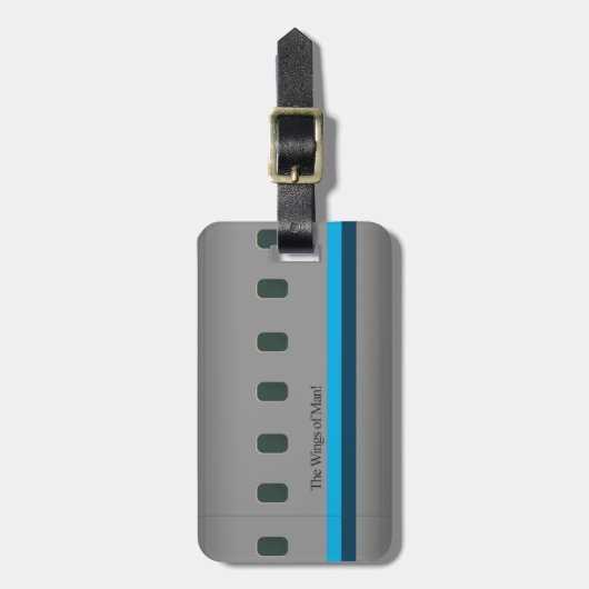 Die Flügel des Mannes Gepäckanhänger (Vorderseite vertikal)