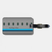 Die Flügel des Mannes Gepäckanhänger (Rückseite horizontal)