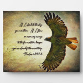 Die Flügel des Morgens Inspiration Fotoplatte (Vorderseite)