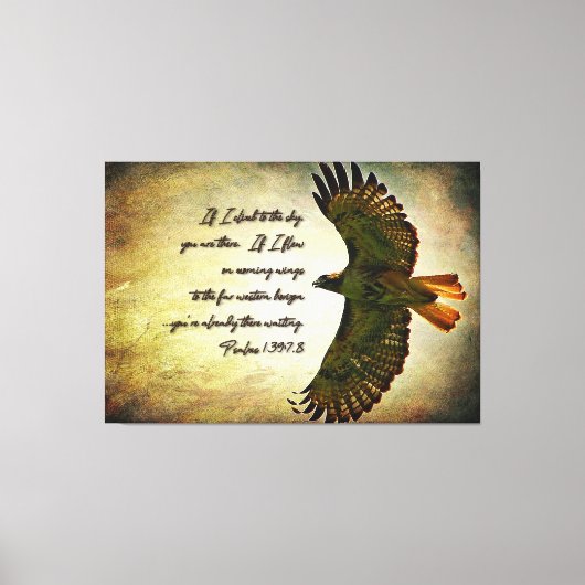 Die Flügel des Morgens Inspiration Leinwanddruck (Vorderseite)