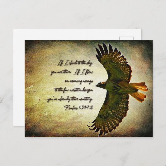 Die Flügel des Morgens Inspiration Postkarte (Vorne/Hinten)