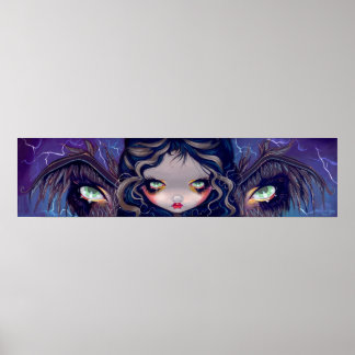 Die Flügel haben Augen große Auge tiefbrom Art Pri Poster