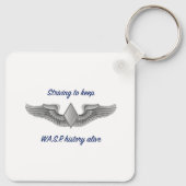 Die Flügel ihres eigenen Schlüsselanhängers Schlüsselanhänger (Rückseite)