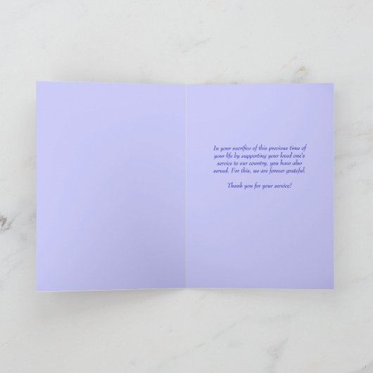 Die Flügel-Karte des Engels Dankeskarte (Innenseite)