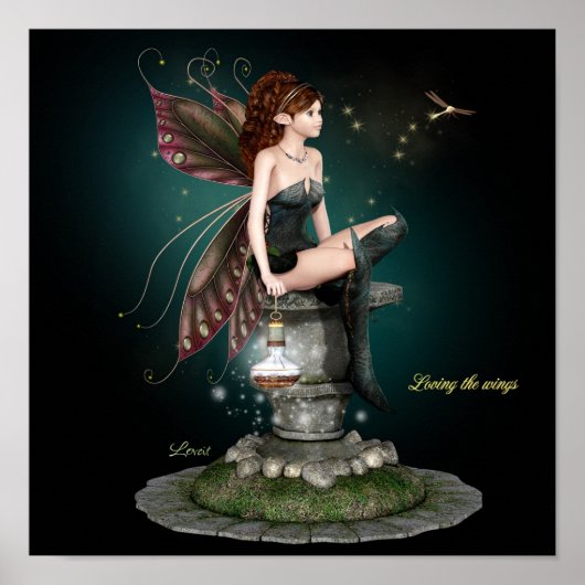 Die Flügel lieben Poster (Vorne)