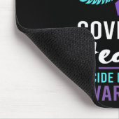 Die Flügel meiner Tochter decken das Bewusstsein f Mousepad (Ecke)