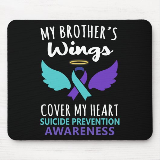 Die Flügel meines Bruders decken das Bewusstsein f Mousepad (Vorne)