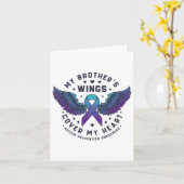 Die Flügel meines Bruders decken meinen Herzsuizid Karte (Gelbe Blume)