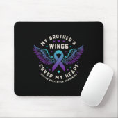 Die Flügel meines Bruders decken meinen Herzsuizid Mousepad (Mit Mouse)