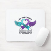 Die Flügel meines Bruders decken meinen Herzsuizid Mousepad (Mit Mouse)