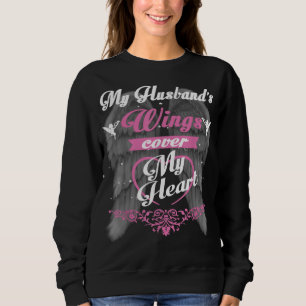 Die Flügel meines Ehemanns bedecken mein Herzgesch Sweatshirt