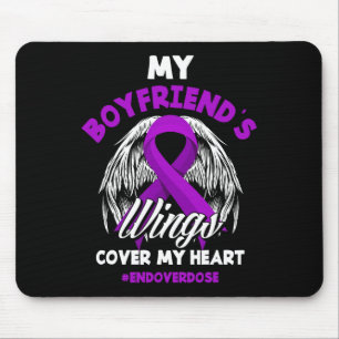 Die Flügel meines Freundes bedecken mein Herz bis Mousepad