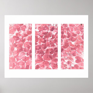 die Flügel-Triptychon der Illusion im Rosa Poster
