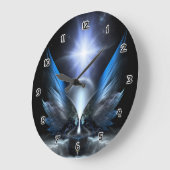 Die Flügel von Anthropolis Große Wanduhr (Winkel)