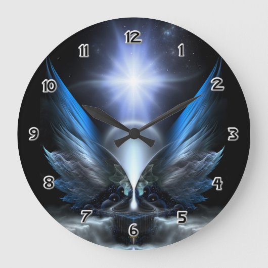Die Flügel von Anthropolis Große Wanduhr (Vorderseite)