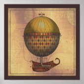 Die Flugmaschine Nautisme Steampunk Poster (Vorne)