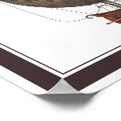 Die Flugmaschine Nautisme Steampunk Poster (Ecke)