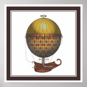 Die Flugmaschine Nautisme Steampunk Poster (Vorne)