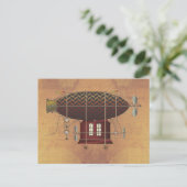 Die Flugmaschine Petite Rouge Steampunk Postkarte (Stehend Vorderseite)