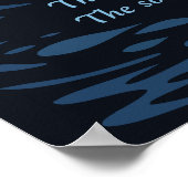 Die Fluss-Illustration des Desman-Lieds Poster (Ecke)