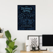 Die Fluss-Illustration des Desman-Lieds Poster (Heimbüro)