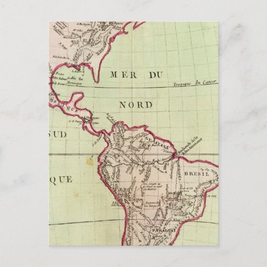 Die Flüsse und Berge Amerikas Postkarte (Vorderseite)