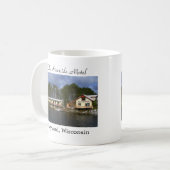 Die Flussufer-Motel-Ufergegend Kaffeetasse (Vorderseite Links)